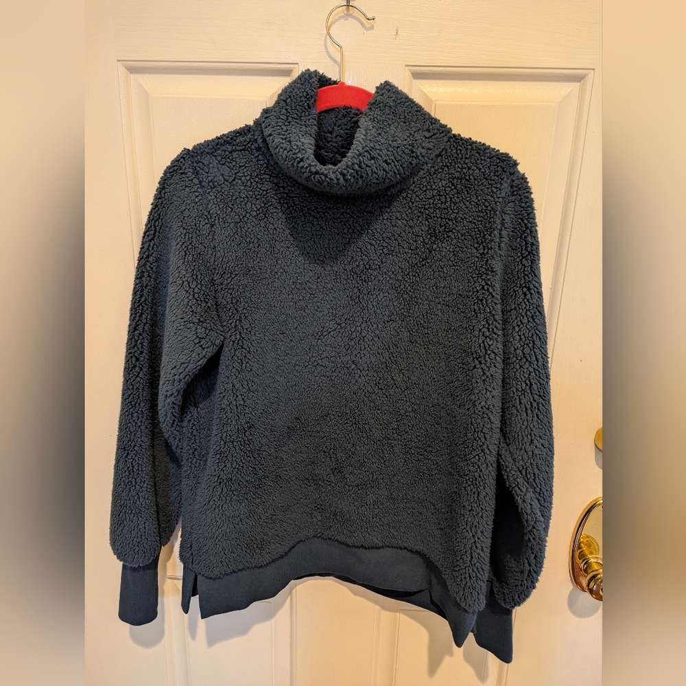 GAIAM Dark Blue Cowl Neck Sweater